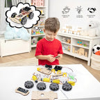 RC Robot Car Kit for Kids Ages 8-12 12-16, STEM Science Kits, STEM Projects, Gifts for 8 9 10 11 12 13 14 15 16 Year Old Boys Girls Teens, Cool Engineering Building Toys