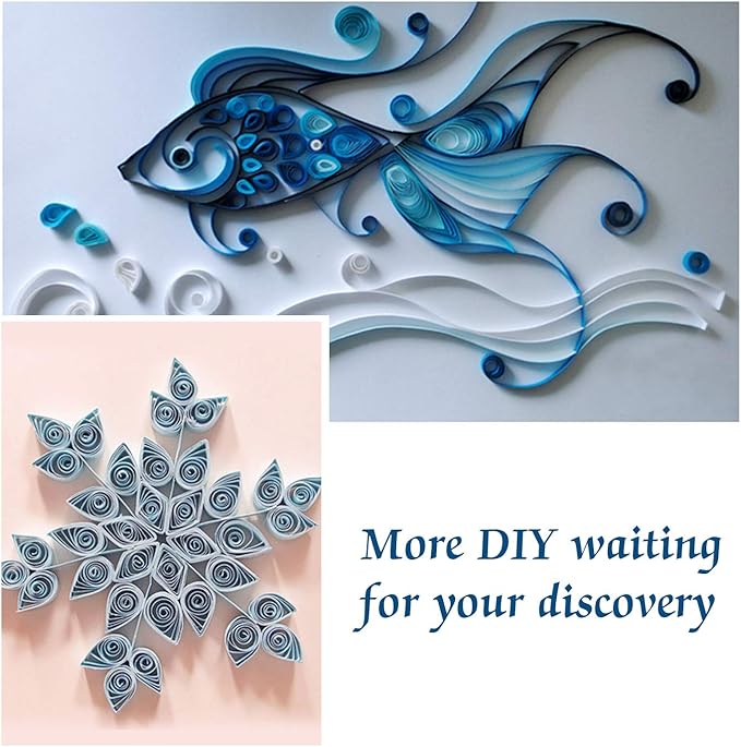 TUPARKA 19 Pcs Paper Quilling Kits 45 Colors 900 Strips Quilling Art Paper DIY Craft