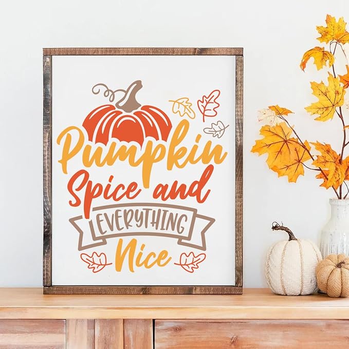 Fall Stencils for Crafts Reusable Pumpkin Stencil Hello Fall Stencils for Painting on Wood Signs Door Hanger Canvas Fabric DIY Crafts