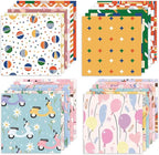 48 Sheets 24 Designs Scrapbook Paper Pad, 6"×6" Single-Sided Decopodge Craft Cardstock Paper,Scrapbooking DIY Decorative Background Cardmaking Supplies.Sweet Love&Cartoon