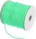 MECCANIXITY Waxed Cord 1.5mm Waxed Polyester Cord 175 Yard Wax String for Bracelet Making,Necklaces, Beading,Jewelry Making and DIY Crafts(Light Green)