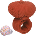 HARFINGTON Wrist Pin Cushions, Sewing Needle Pin Cushion Adjustable Strap with Elastic Strap Finger Ring Pincushions Fit All Wrist Sizes for Sewing Quilting Needlework DIY Crafts, Maroon/Pink