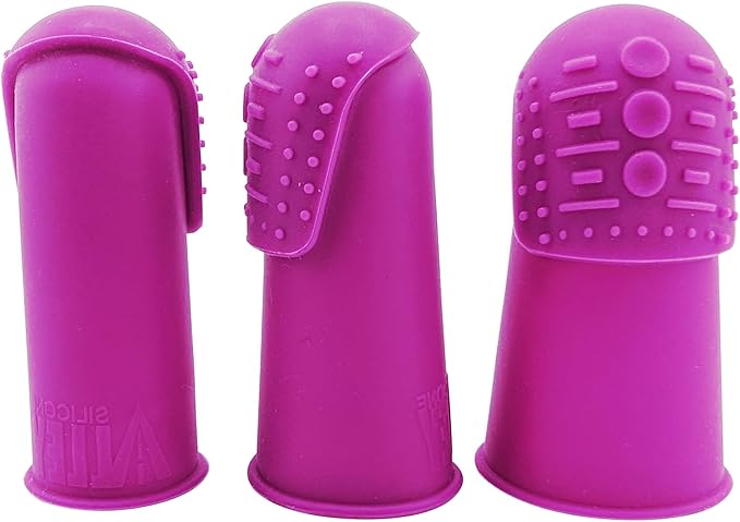 Comfortable Flexible Thimbles | THIK-Grip Thimble | Small (3) - Medium (3) - Large (3) - Comfy | Set of Large Sewing Needles with Case (1)