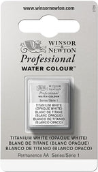 Winsor & Newton Professional Water Colour Paint, Half Pan, Titanium White