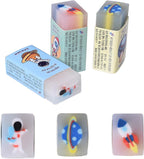 18Pcs Cute Outer Space Themed Erasers for Kids Bulk, Kawaii Fun Pencil Jelly Erasers for School Classroom Supplies Prize Gifts Party Favors