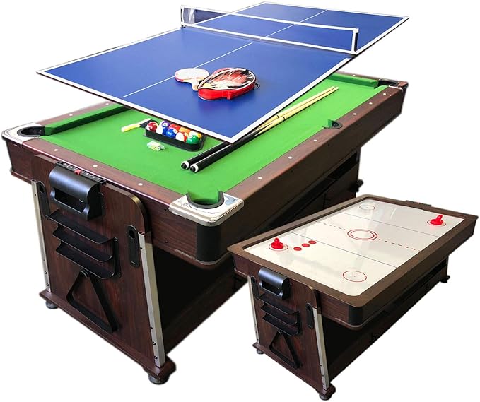 7ft Pool Table air Hockey 3 in 1 Pool Table - Mattew