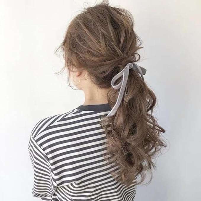 15 Yards Velvet Ribbon 3/8 Inch Single Face Grey Velvet Ribbon Spool Prefect for Holiday Wedding, Ribbons for Gift Wrapping, Christmas Tree Ornaments Wreath Hair Bows, Ribbons for Crafts