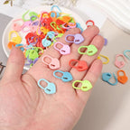 uxcell 200pcs Stitch Markers for Crocheting, Heart Shaped Crochet Marker Needle Clip Counter for Knitting Clothing Tag DIY Craft,Orange