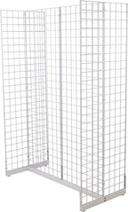 Gridwall Joining Clip Connectors for Grid Panels, Powder-Coated or Chrome Plated Steel (Quantity 10) (10, Chrome)