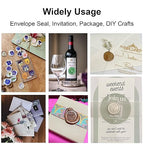 52pcs Dusty Blue Wax Sealing Sticks, Premium Glue Gun Wax Seal Sticks for Wedding Invitation Craft Adhesive, Great Gift Ideas (Mini Size)