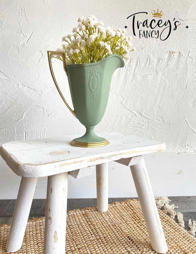Dixie Belle Paint Company Chalk Finish Furniture Paint - Weeping Willow (8oz) - Matte Soft Green Chic Chalk Mineral DIY Furniture Paint
