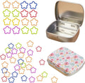 Hilsayum Star Shape Metal Stitch Markers Knitting,50Pcs Colorful Crochet Stitch Markers for Knitting Yarn and DIY Crafts