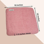 Woolbuddy Needle Felting Pad – Pink Wool Mat 10x10x1.5 – Foam Alternative Base for 3D, Wet, & Dry Felting Crafts