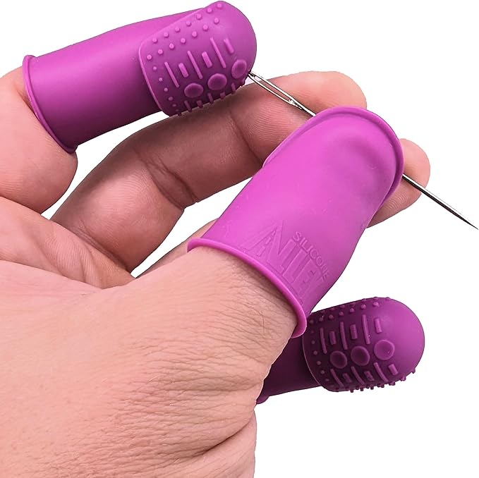 Comfortable Flexible Thimble | THIK-Grip Series | Small (1) - Medium (1) - Large (1) |