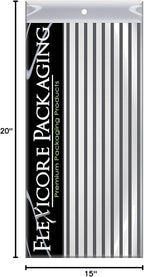 Flexicore Packaging Gray Pin Stripe Print Gift Wrap Tissue Paper Size: 15 Inch X 20 Inch | Count: 10 Sheets | Color: Gray Pin Stripe