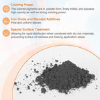 HARFINGTON Iron Oxide Powder Concrete Pigment 700 Mesh 3.5oz (100g) Iron Oxide Grout Pigment for Pastel Tile Paint Concrete Cement, Charcoal Gray