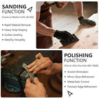 Sandpaper 80 Grit, Wet Dry Sanding Sheets 9 x 3.6 Inch for Wood Furniture Finishing, Metal Sanding and Automotive Polishing, 21-Sheet