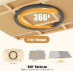 1500 Pieces 2-in-1 Tilting & Rotating Puzzle Board with 4-Angle Adjustment & Dual Rotation Mode, 34.05"x24.8" Portable Wooden Lazy Susan Jigsaw Puzzle Table with Drawers and Cover for Adults Gifts