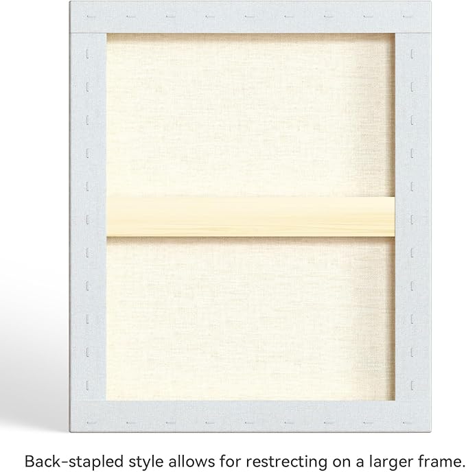 PHOENIX 20x24 Inch 2 Pack Artist Canvas - Large Stretched Canvases for Painting - 3/4 Inch Profile, 100% Cotton 11 Oz. Gesso Primed White Blank Professional Canvas Oil & Acrylic Paints