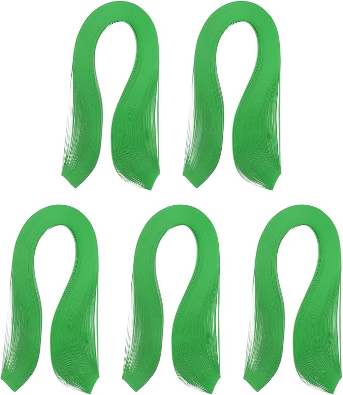 PATIKIL 600pcs Quilling Strips Paper 1/8"(3mm) 39cm Origami Paper Quilling Strip for Art DIY Hand Craft Christmas, Dark Green