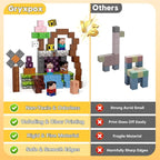 Magnetic Blocks, Magnetic Building Blocks Gryxpox, Magnet Tiles with Adventure World Blocks Toy, Magnetic Blocks For Kids Ages 4-8, STEM Sensory Toys for Ages 3+ Toddlers Kids Girl Boys Birthday Gifts