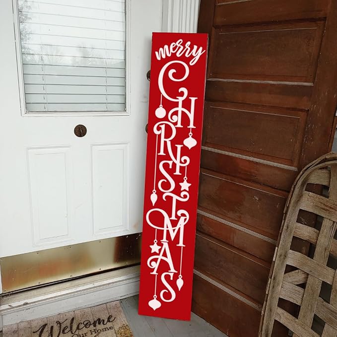 Christmas Stencils for Painting on Wood Porch Christmas Stencil Large Believe Xmas Holiday Stencils for Door Mats Window Glass Fabrics Crafts