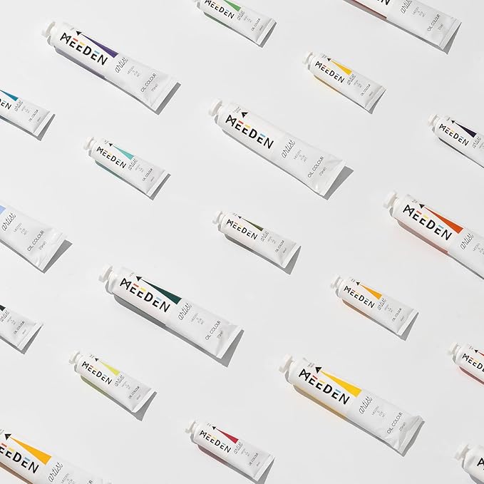 MEEDEN Artist Oil Paint Set - 12 Colors x 60ml/2oz Tubes - Art Supplies for Canvas Painting
