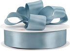 HUIHUANG Blue Satin Ribbon 1-1/2 inch x 100 Yards Dusty Blue Double-Faced Satin Ribbon for Flower Bouquet, Gift Wrapping, Eternal Roses, DIY Crafts, Bridal Shower Wedding Decor