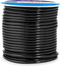 Mandala Crafts 12 Gauge Anodized Aluminum Craft Wire for Jewelry Making - 60 FT Colored Flexible Black Wire - Bendable for Bonsai Armature Crafting Sculpting