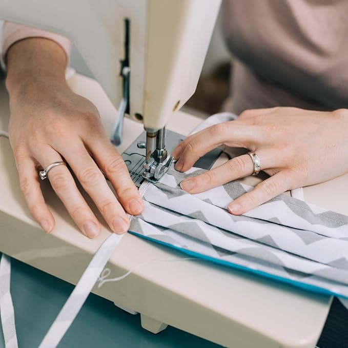 MECCANIXITY Double Fold Bias Tape for Sewing 5/8 Inch x 6 Yards Satin Pre-fold Continuous Binding Tape for Seaming Quilting Hemming Binding DIY Crafts, Orange