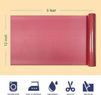 Red Glitter HTV Heat Transfer Vinyl, 12" x 5ft lron on Vinyl, for T-Shirt Ironing, Vinyl HTV Easy to Cut and Weed, The Best Choice for DIY Creativity. (red, 12" x5ft)