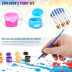20 Pack Mini Acrylic Paint Set, 12 Colors Acrylic Paints Strips for Kids & Adults Craft Paint,280 PCS Kids Painting Kit Container Strips Storage for Home Birthday Classroom Party (280)
