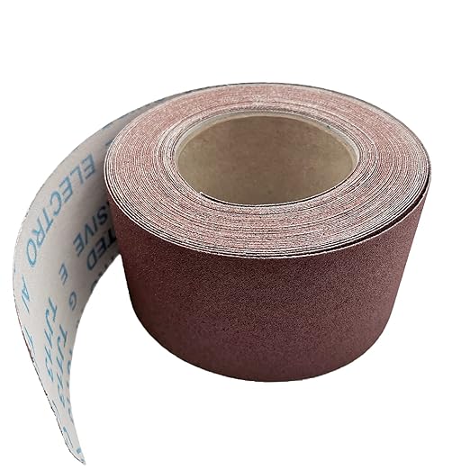 150 Grit Sandpaper Roll, 3 Inch x 49 Feet Emery Cloth Roll Aluminum Oxide Abrasive Paper Roll Continuous Sandpaper for Metalworking, Woodworker, Furniture Repair, Sanding Automotive Plumbing