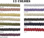 BEL AVENIR Braid Trim 1/2 inch 13.6 Yards French Gimp Basic Sewing Polyester DIY Crafts Costume Home Decorative (Black)