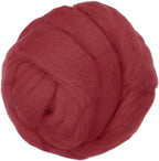 PATIKIL Wool Roving Yarn, 250G/8.8OZ Felting Wool Pure Roving Yarn, Wine Red