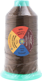 Mandala Crafts Bonded Nylon Thread Coyote Brown Heavy Duty Sewing Threads - 800 YDs Size 277 840D T270 Tex 270 Thread for Leather Jeans Weaving Outdoor Marine Upholstery Threads