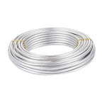 FASHEWELRY 6 Gauge Aluminum Craft Wire 52 ft Silver Metal Bendable Sculpting Wire for Jewelry Making Finding Craft DIY Skeleton 4mm