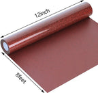 guangyintong Glitter Red Heat Transfer Vinyl HTV Rolls, 12" x 8ft Iron on Vinyl for T-Shirts Glitter Red HTV Vinyl for All Cutter Machines Easy to Cut & Weed for Heat Vinyl Design