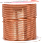 Mandala Crafts 20 Gauge Anodized Aluminum Craft Wire for Jewelry Making - 450 FT Colored Flexible Silver Copper Tone Wire - Bendable for Bonsai Armature Crafting Sculpting