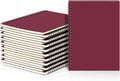 Yahenda 18 Pcs Spiral Notebook Bulk A5 Journal Lined 8.3'' x 5.5'' Writing Composition Paper Small Notepad Subject Notebook for Students Office Business Back to School Supplies (Wine Red)