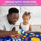 QUOKKA Space Felt Board for Kids 3-5 Years Old - Social Emotional Preschool Learning Activities for Ages 3-5 - Educational Flannel Toy Speech Therapy Gift
