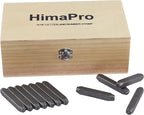 HimaPro Letter and Number Stamp Set 36pcs 40Cr Alloy Steel Metal Stamp Number & Letter Punch Set in a Wooden case (8mm 5/16 Inch)