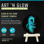 Glow in The Dark Pigment Powder - Neutral and Fluorescent Color for Art Painting, Fine Art, Nail Art Paint, and DIY Crafts - Long Lasting, 10+ Color Options - Neutral Orange - (120 Grams/4 Ounces)