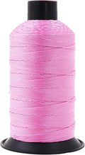 Mandala Crafts Bonded Nylon Thread - Pink Heavy Duty Sewing Threads - 800 YDs Size 277 840D T270 Tex 270 for Leather, Jeans, Weaving, Outdoor, Marine, Upholstery