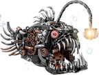 Mechanical Angler Fish Building Block Set - STEM Toys for Boys & Girls 8-14+, Deep Sea Ocean Creature Kit, Home/Office Decor with Light, Great Gift for Kids & Adults(1038+Pieces)