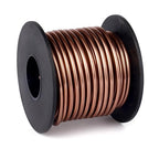 Aluminum Craft Wire, 32.8 Feet 3.0 mm/ 8 Gauge Brown Bendable Soft Metal Aluminum Wire Roll Bulk for DIY Crafts Sculpting Jewelry Making