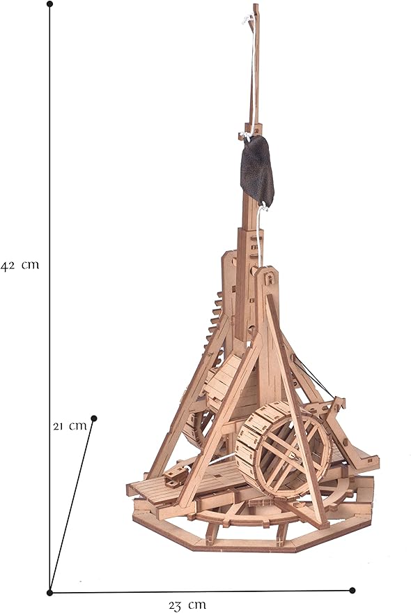 Trebuchet - Warwolf - 3D Wooden Puzzle - DIY Model Building Kit for Adults - Creative Gift