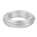 FASHEWELRY 82 ft Aluminum Craft Wire 9 Gauge Silver Metal Bendable Sculpting Floral Wire for Jewelry Craft Doll Skeleton Bonsai