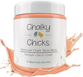 Chalky Chicks All-in-One Chalk Paint for Furniture or Cabinet - 16 Fl Oz - Matte Finish Gingers Blush Pink for Metal, Wood Furniture Paint - No Sanding All-in-One for Home Decor & Crafts, USA Made