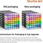 Shuttle Art Pastel Brush Pens, 56 Pastel Colouring Pens, Dual Tip Brush Markers with Fineliner Tip, Drawing Felt Tip Pens for Adults Colouring Books, Painting Sketching Calligraphy and Journaling